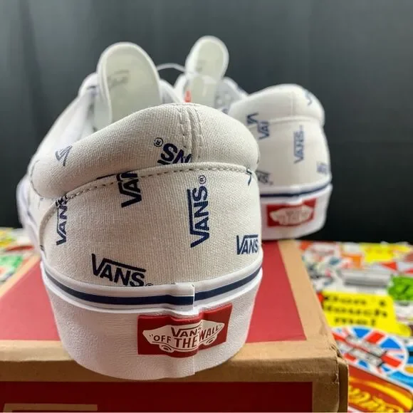 Vans Era White + Blue Logo Men's Various Sizes